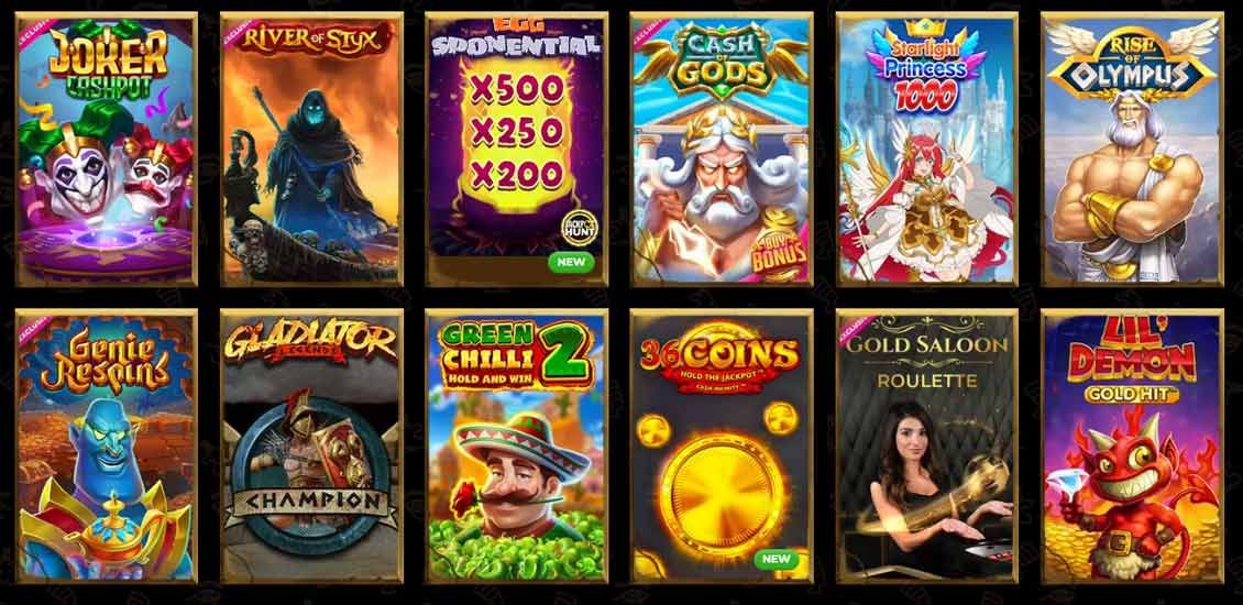 Sezione Jackpot AmunRa Casino